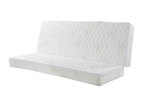 Vente-unique - Matelas 130 x 190 cm clic-clac Aloe Vera ép.16cm - Aloha de NATUREA