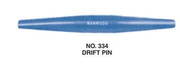 Warwood 33420 Drift Pin, 6-1/2" Tool Length, 9/16" Swell, 1/2" Dia