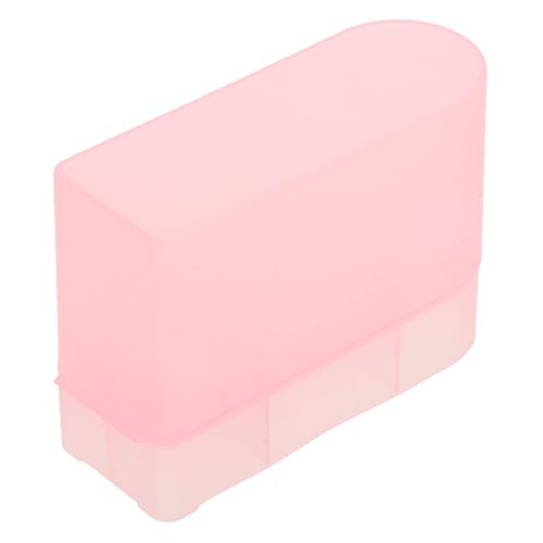 minkissy 箱 爪磨きヘッド収納ボックス ネイルビットホルダー ネイルマニキュアアクセサリー ネイルドリルビットケース ネイルサロングッズ ネイルサロン製品 収納ケース プラスチック ピンク