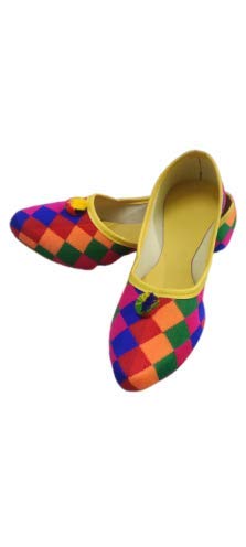 Jutiiwala Women's Jutti Colorfull Mojaries for Women Jutti for Girls Fancy Mojaries for Casuals