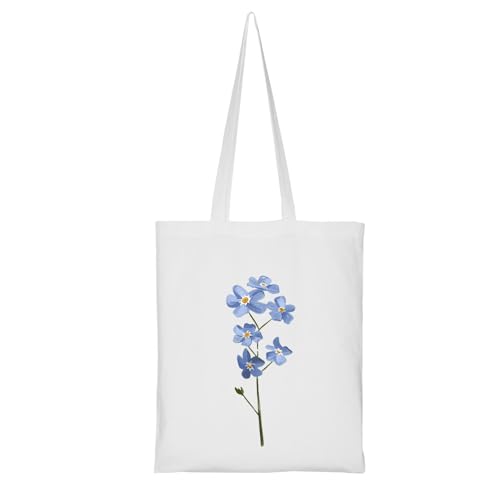 Clapcart-Reusable-Tote-Bag-for-WomenGirls-Multipurpose-100-Organic-Cotton-Printed-Tote-Bags-ShoppingGrocery-Bag-Sturdy-Canvas-Bag-with-12kgs-Capacity-Flower