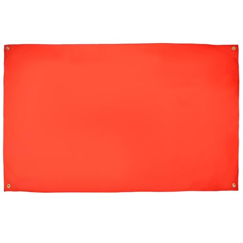 AZ FLAG Bandeira colorida vermelha 150 x 90 cm com 4 ilhós, bandeira vermelha para varanda ou parede