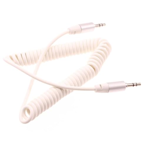 Cable Auxiliar en espiral 3.5mm para Sonim XP3plus miniatura 1