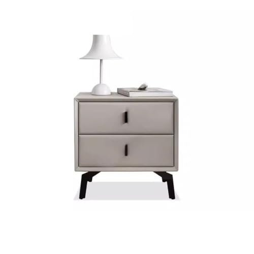 Mesitas De Noche Mesita de noche sencilla nórdica, armario de almacenamiento de madera maciza, mesita de noche suave, mesa de noche for dormitorio sencilla y moderna Mesas De Noche Para Dormitorio(B)