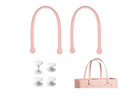 Image of Replacement Straps for Large Rubber Beach Bag, Replacement Handles with 4 Snaps for Rubber Beach Bag, EVA Bag Strap Replacement, Beach Bag Repair Kit