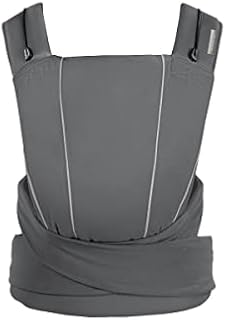 Cybex Maira Tie Baby Carrier, Adjustable Baby Carrier from Newborn up to 33 lbs, Manhattan Grey, One Size