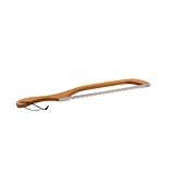 Out of the Woods of Oregon Bread and Bagel Slicer Bow Saw Bread Knife for Home Made Bread - Natural Alder - Choose from RIGHT OR LEFT HANDED (Maple - Left Handed)