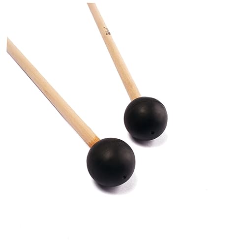 Baquetas pequeñas con cabeza de goma y mango de madera miniatura 3