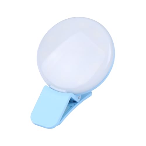 ERINGOGO Rechargeable Clip Ring Light for Phone Mini Portable Selfie Fill Light with Brightness for Makeup Photography Vlogging and Live Streaming