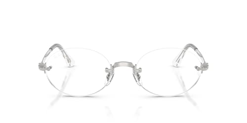 Ray-Ban A$AP Rocky RX3929V Wired Metal Collection Oval Prescription Eyewear Frames Silver/Demo Lens 54 mm