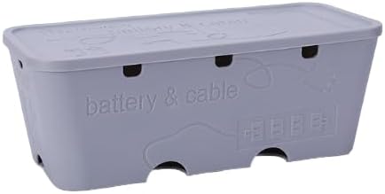 11.8x5.1x4.3in Cable Management Box Cable Organizer Box and Power Strip Box Hide Desk Cord and Floor Cables to Cover and Hide & Power Strips & Cords