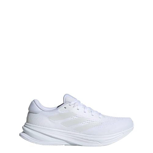 adidas Men's Supernova Rise Running Shoes Sneaker, White/Crystal White/Black, 12