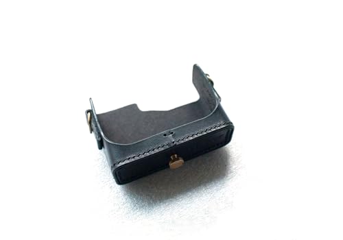 Housse en cuir véritable pour Rollei 35 | Étui photo fait main noir