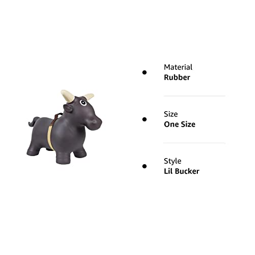Big Country Toys Lil’ Bucker Bull Kids Toys - Rodeo Ride On Toys for 18 Months to 3+ Years - Bouncy Animals for Toddlers - Inflatable Kids Hopper Toy with Hand Pump