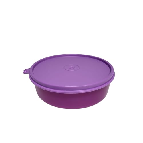 Tupperware Sommer Drops - Cuenco con tapa colgante antigoteo, 350 ml, recipiente hermético (morado 350 ml)