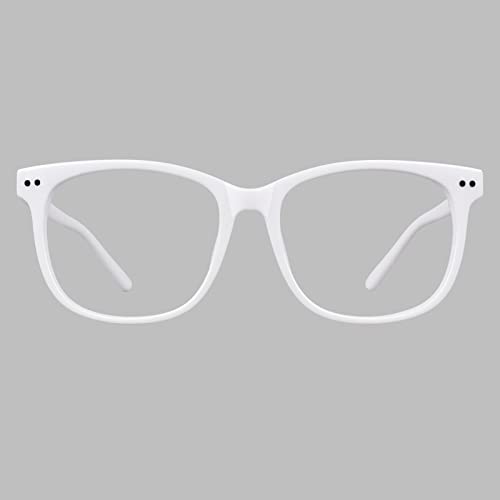 Image of GQUEEN Fake Non Prescription Glasses Clear Lens for Women Men Oversized Frame UV400 Protection, 201581