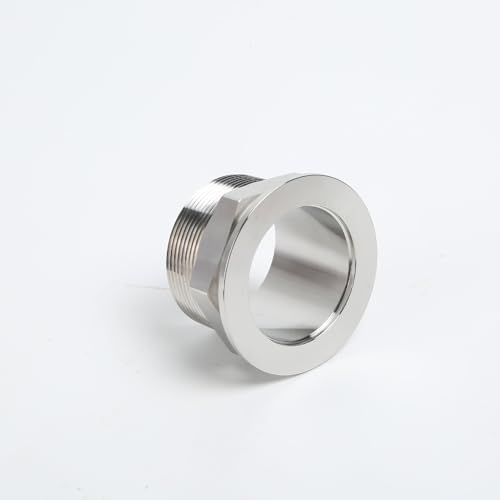 Image of SS304 KF50 NPT Male Adaptor thread 2 inch NW50 KF Male coupling ISO-KF50 X NPT 2 inch