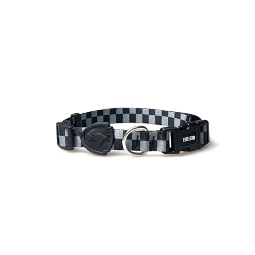 FreeFaro - Coleira Tabuleiro - G | Ajustável, Poliéster Resistente, Fecho Seguro com 4 Pontos, Tecnologia inTransfer para Cores Vivas – Diversos Tamanhos