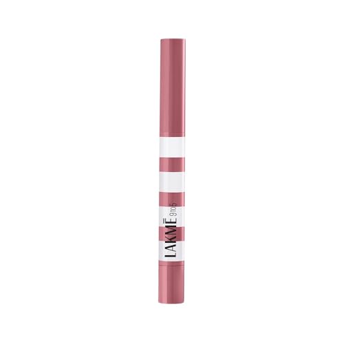 Image of Lakme 9to5 Hya Beach Edit, Lipstick + Liner Duo, Vacay Pink, Infused with Hyaluronic Acid, Vitamin E, Jojoba Oil, Comfortable Matte Finish, SPF Powered, Hydrating Lipstick, 2+0.2 g