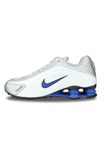 Nike Shox R4 Men's Shoes (HQ1988-100, White/Racer Blue/Iron Grey/Metallic Silver)2