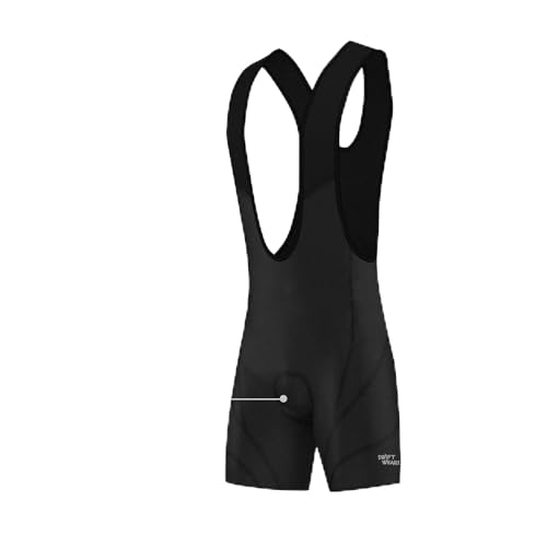 Amazon Swift Wear Men's Cycling Bib Shorts Padded Cycle Tights Mesh Straps Breathable Quick Dry Summer Bike Bicycle MTB Race Fit Bottoms (UK, Alpha, XL, Regular, Regular, Black) #ad