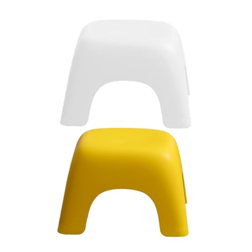 Alipis Pack Low Bath Stool Boys and Girls Plastic Stool for Bathroom Step Ladder Nonslip Foot Sleek Design