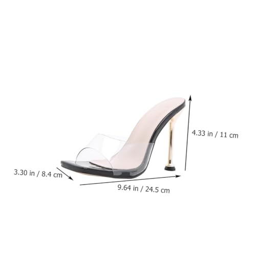 Pantoufles transparentes PVC contre les douleurs de talons en été - 6