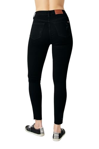 Judy Blue Women's High-Rise Heavy Destroy Raw Hem Skinny Jeans 885622