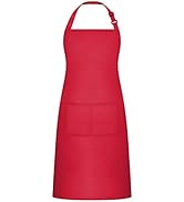 JieGuanG Kochenschürze, Verstellbare Schürze, Wasserdicht Schürze für Küche, Restaurant, Café