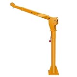 Pickup Truck Crane - 1100 LBS Capacity with Manual Winch,360Β°Swivel Design,Telescopic Hoist & Adjustable Height | Folding Truck-Mounted Bed Crane for Construction and Factories & Transportation