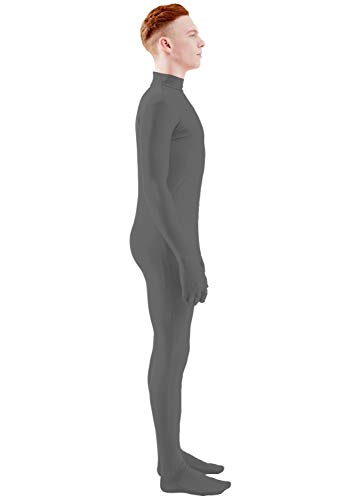 Image of Ensnovo Mens Mock Neck Full Body Unitard Spandex Zentai Suits Costumes