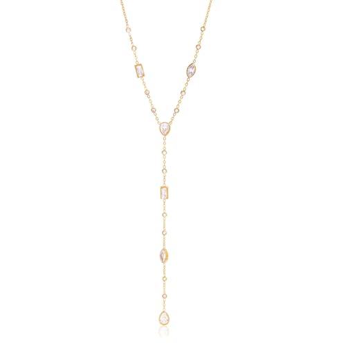 Collier géométrique de créateur style minimaliste en maille fine