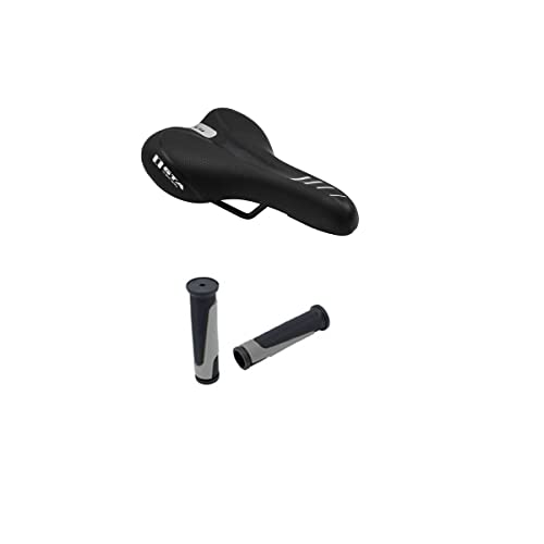 Selim Manopla GTA Nx11 Banco Anatômico Bicicleta 29 Punho Cor:Preto/Prata