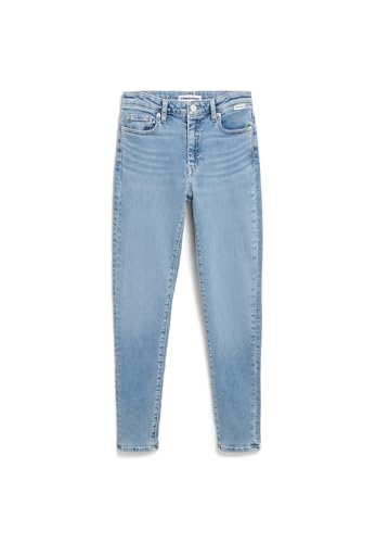 ARMEDANGELS Damen Skinny Jeans High Waist Bio-Baumwoll Mix X-Stretch INGAA Skinny Fit Dove 33/28