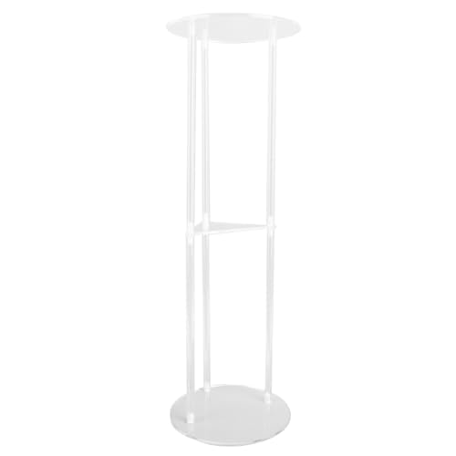 Table d'appoint ronde en acrylique au design élégant et solide Alomejor