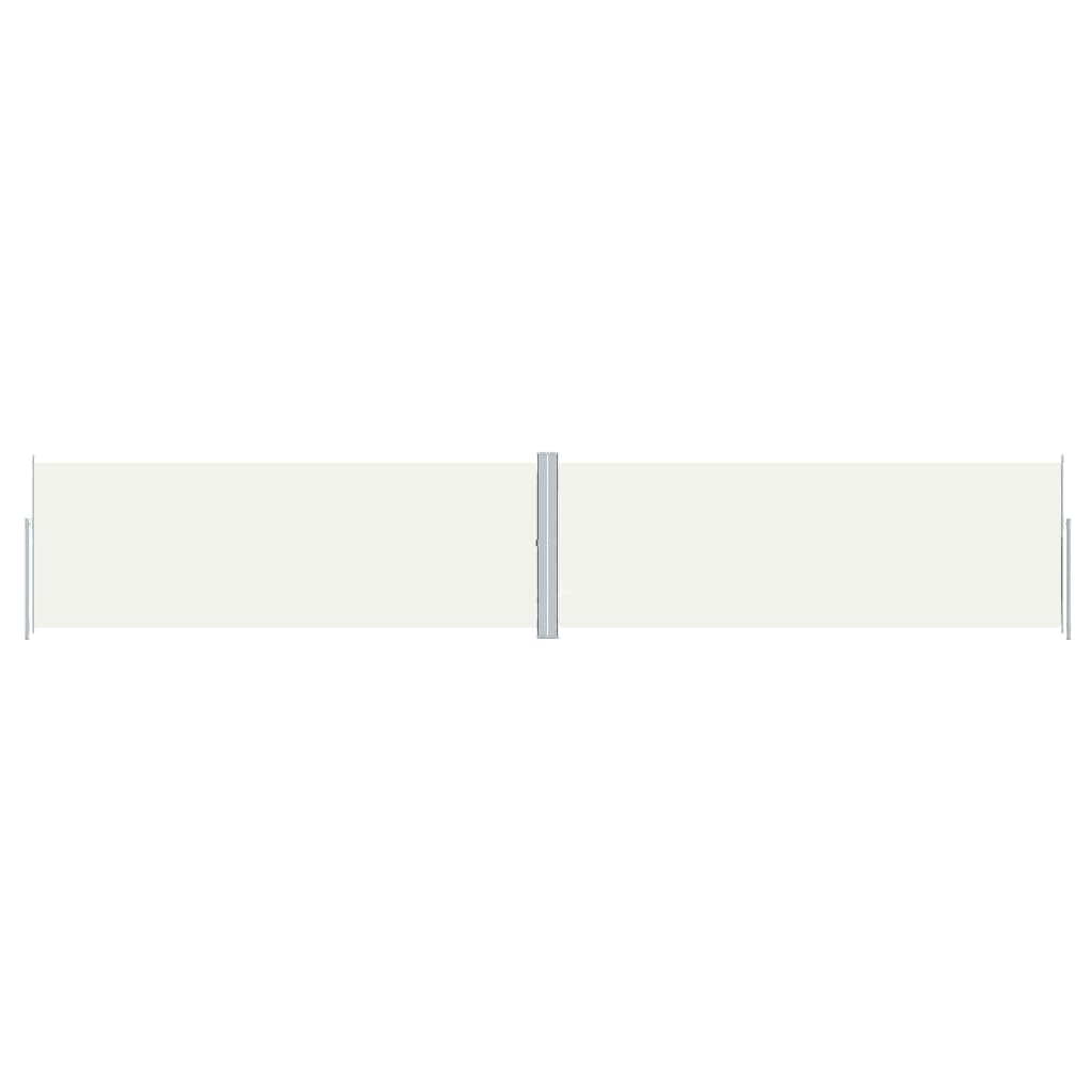 vidaXL Retractable Side Awning Outdoor Garden Patio Terrace Backyard Windscreen Sun Shade Protection Privacy Screen Cream 180x1000 cm — image 1
