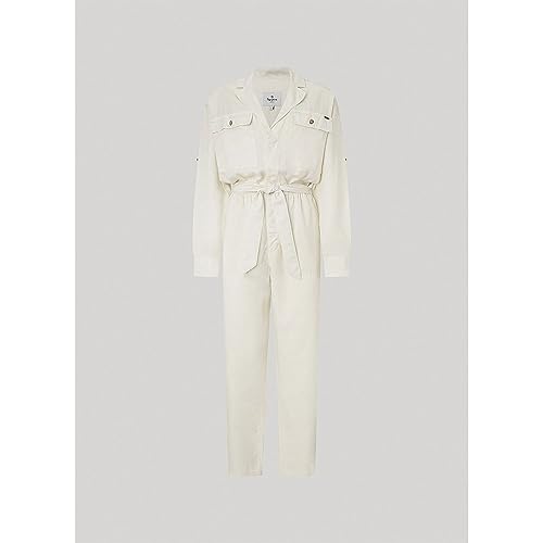 Pepe Jeans Para Mujer. PL230460 Mono Georgia Blanco (M), Casual, Manga Larga, Lyocell - 3