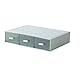 Aufbewahrungsbox mit 6 Schubladen, Stapelbar Desktop Handwerk Schublade Schrank, Klare Schreibtisch Organizer Caddy für Make-up-Schmuck Büro Craft Supplies (Blau)