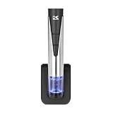 Kalorik Electric Wine Opener and Preserver Includes 2-in-1 Bottle Opener and Preserver Wine Pourer and 2 Stoppers Foil Cutter and Charging Base, Stainless Steel