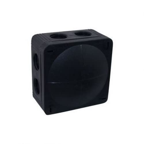 WISKA 85MM X 85MM X 51MM BLACK CONNECTION BOX ADAPTABLE BOX PLUS ABM LAMP CATALOGUE