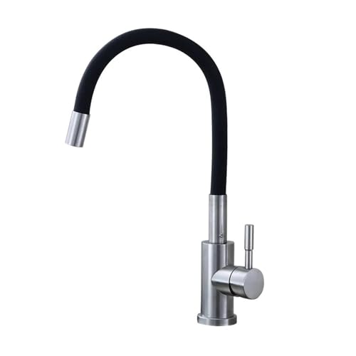 Robinet d'évier rotatif en silicone noir pour simplifier la vaisselle