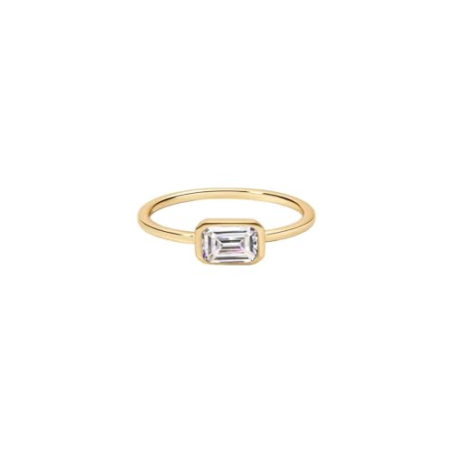 Baguette Ring, Rectangle Ring, Bezel Set Gifts, Bezel Set Engagement, Emerald Cut, Gift for Her, Dainty Surprise, Minimalist Jewels Christmas Gift