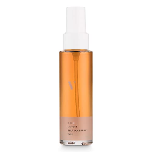 VENICEBEAUTY Caffeine Face Self Tan Spray | Selbstbräuner Spray | Gesicht, To-Go Reisegröße Glasflasche, kurze Einwirkzeit, angenehm fruchtiger Duft