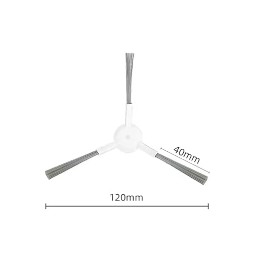 Robot Vacuum Cleaner Main Brush + Side Brush + Filter + Mop Cloth + Dust Bag,Compatible for Dreame Bot X20 Pro Plus L20 Por L20 Ultra .Robot Vacuum Replacement Parts(2 pcs)