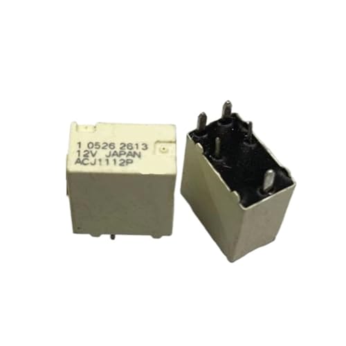 Relé ACJ1112 de alta conductividad 12VDC con 5 pines para control automotriz estable