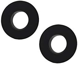 Tub Overflow Cover Trim Ring, ICASA, 2 Set Sanitary Bathroom Ceramic Sink Washing Basin Trim Brass Insert in Hole Round Copper Caps Circular Ring Accessory (Black Bronze)