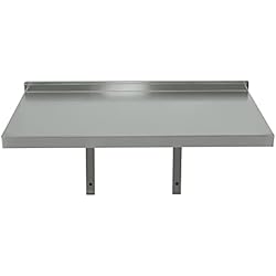 Estanteria Acero Inoxidable TAIMIKO Estantería de pared de acero inoxidable, estante flotante fijo, almacenamiento de cocina, estante decorativo para dormitorio, salón, restaurante, pasillo (80 x 30 cm)