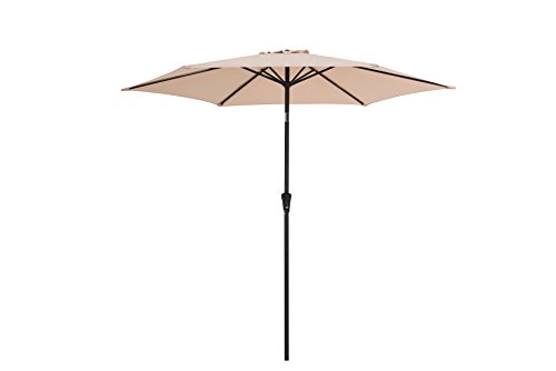 Sunjoy 9' Prescott Umbrella Made of Steel & Fabric