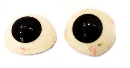 ASF UNIVERSAL Black Artificial Prosthetic Eye Left Side And Right Side Eye-(24.L-24.R-2PCS)