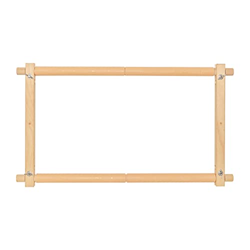 Cadre à broder compact HINTRMENT stable et pratique en plastique beige pour table de salon